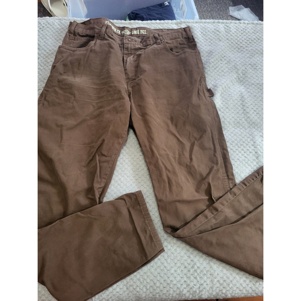 Dickies brown carpenter jeans relaxed fit 36x34